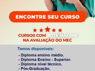 Venha conquistar seu Diploma - Sem pagar adiantado